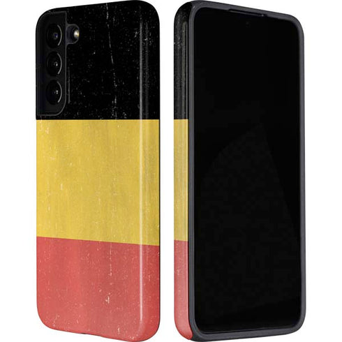 Belgium Flag Distressed Galaxy S22 Plus Pro Case